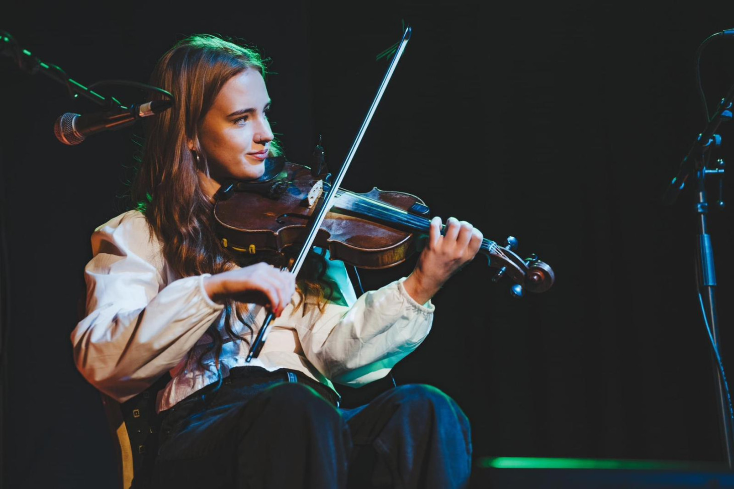 Megan Nic Fhionnghaile and Cathal Ó Curráin
